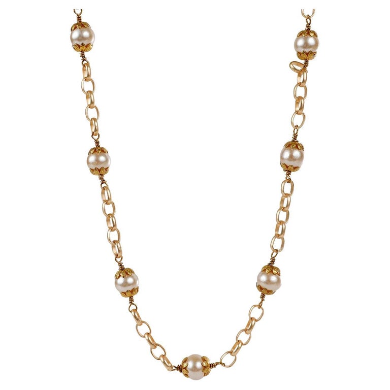 chanel choker gold necklace