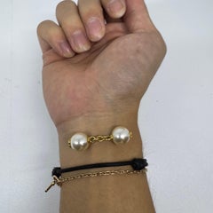 Chanel Vintage Pearl CC Cufflinks