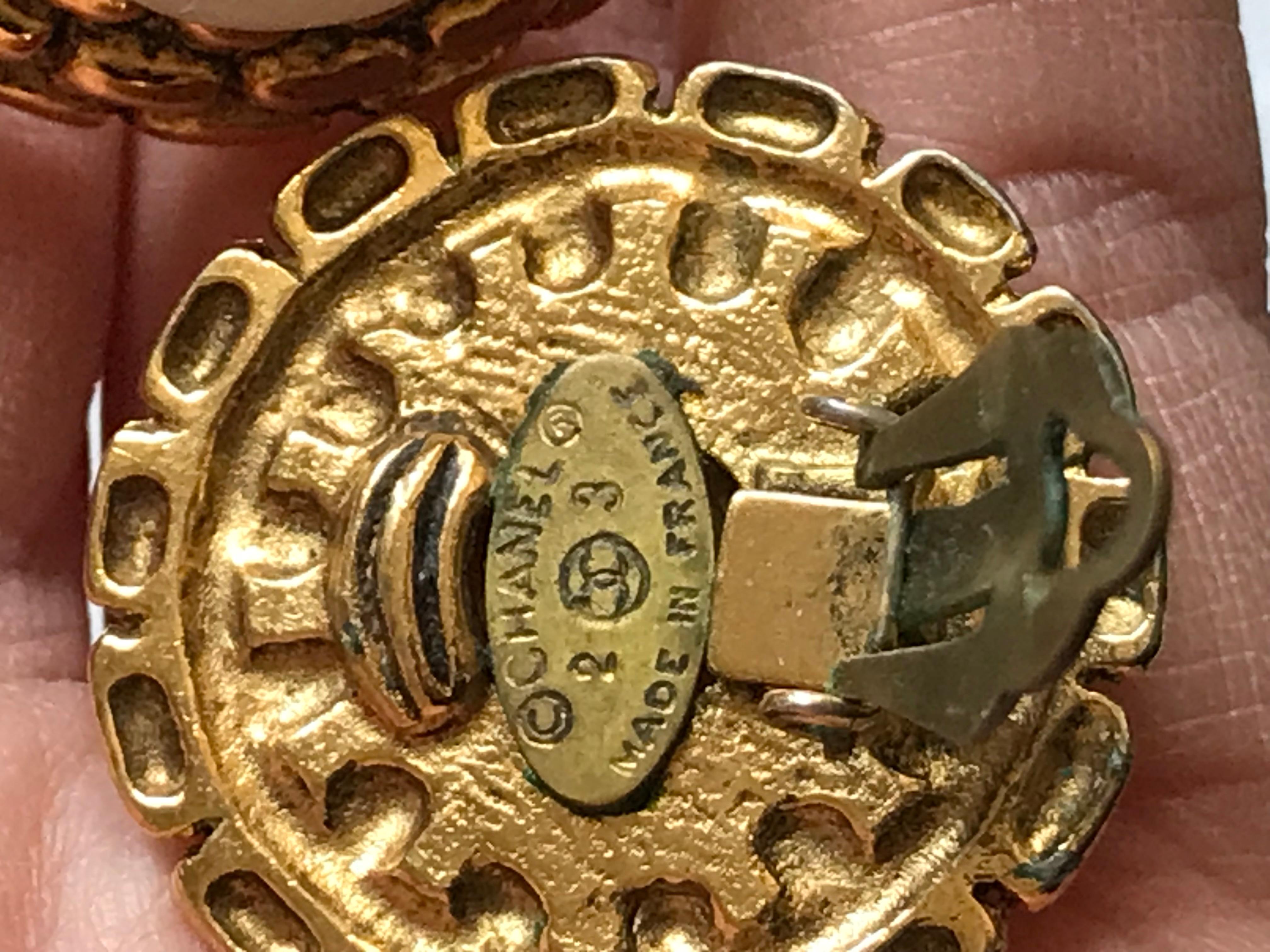 Pendientes CHANEL Vintage PEARL. en venta 5