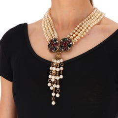 Chanel Vintage Pearl & Gripoix Necklace By Victoire de Castellane