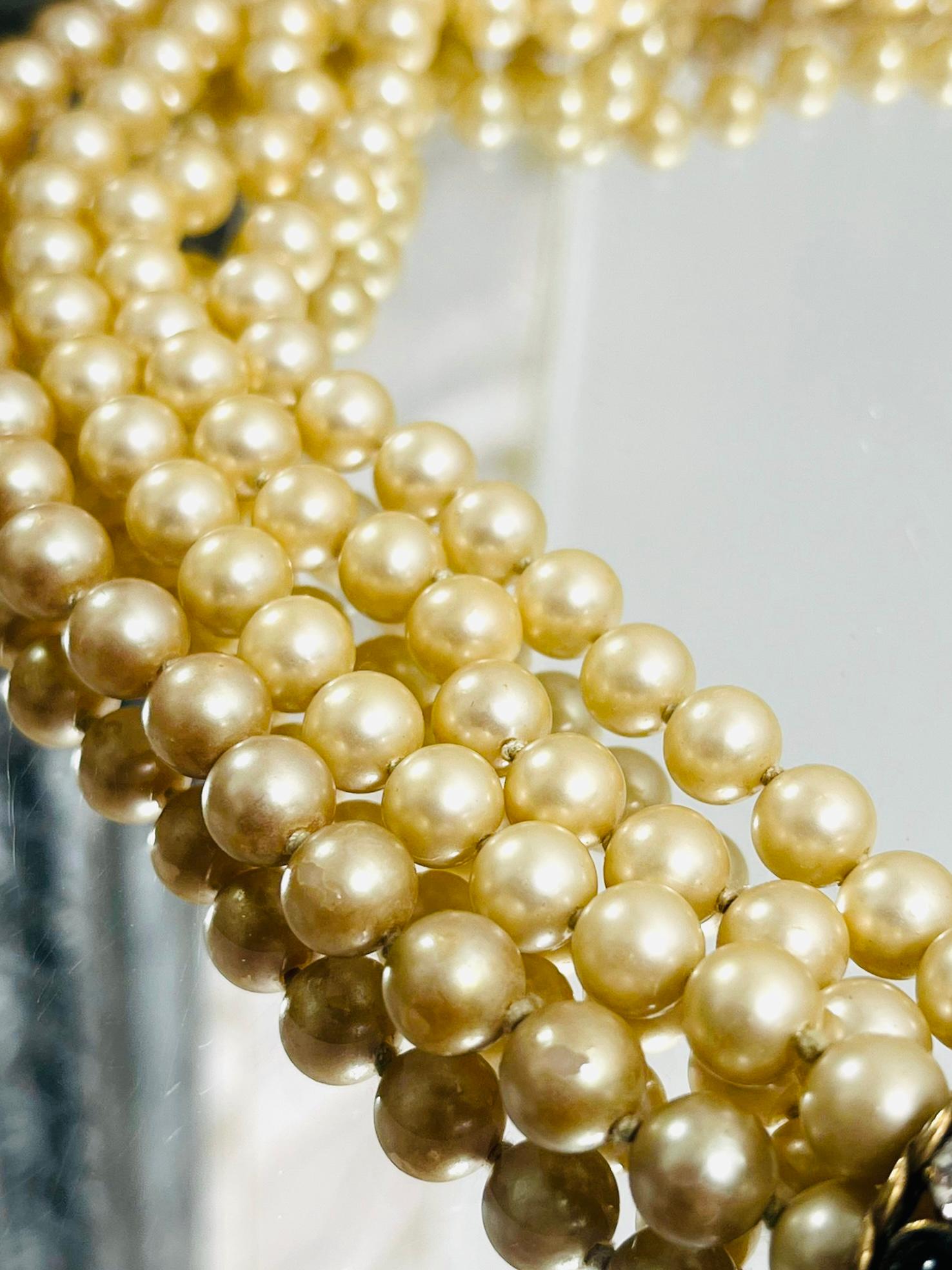 Chanel Vintage Pearl & Gripoix Necklace By Victoire de Castellane For Sale 1
