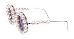 Chanel Vintage Pearl Round Sunglasses