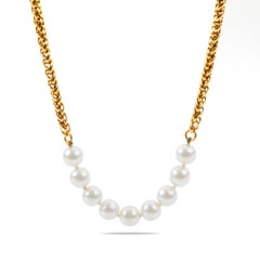 Chanel Vintage Pearl Three Station Necklace