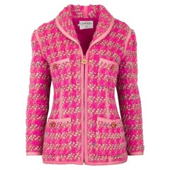 Chanel Vintage Pink Fantasy Tweed Jacket - '90s