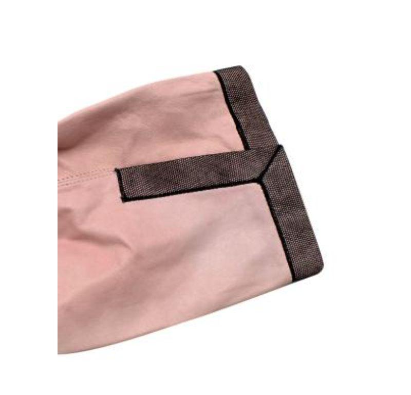 Chanel Vintage pink leather jacket For Sale 4
