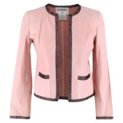 Chanel Vintage pink leather jacket
