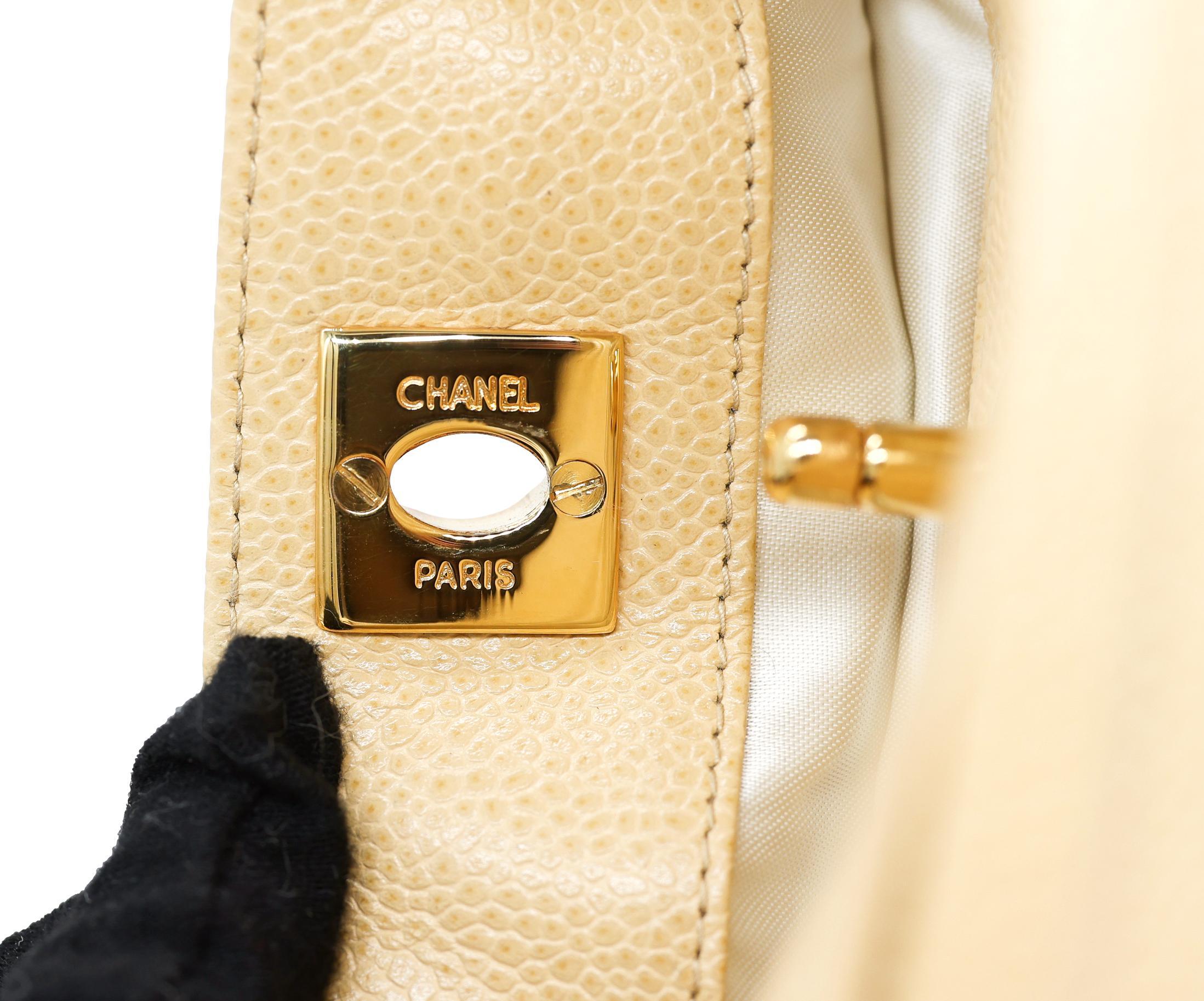 Chanel Vintage Quilted Caviar Leather Camera Bag with Gold Hardware, 1996 - 1997. 11