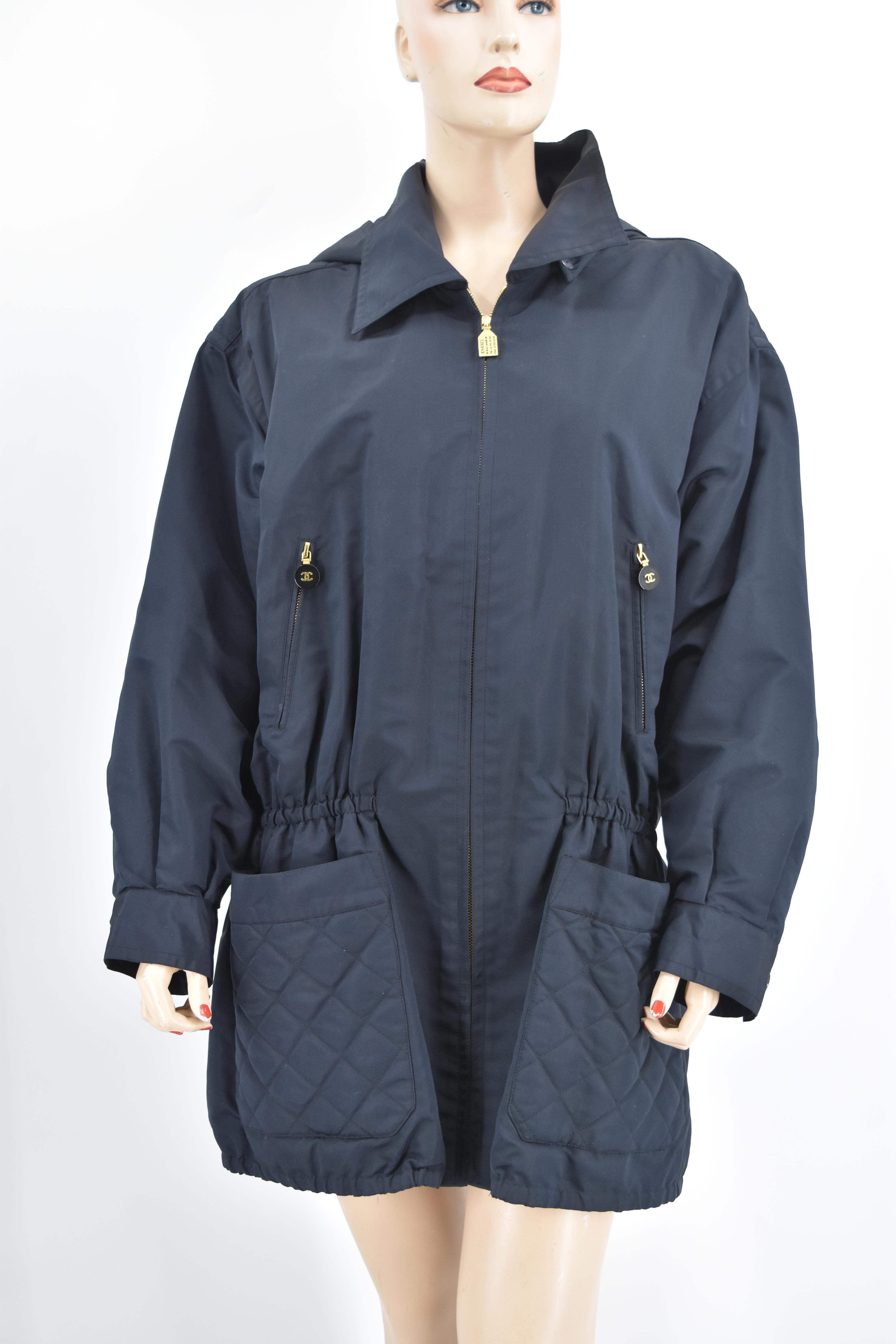 Rare to find Chanel quilted coat in excellent Condition. Size tag has been removed.