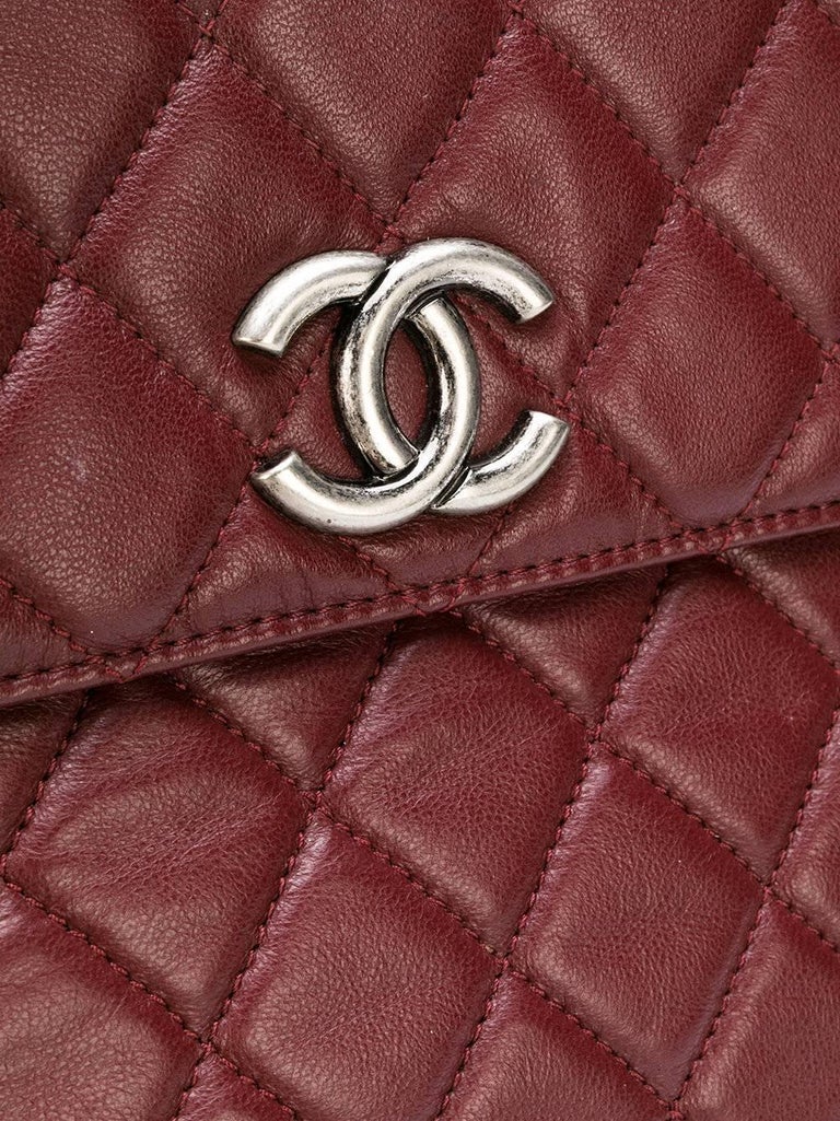 Chanel quilted envelope clutch at 1stdibs
