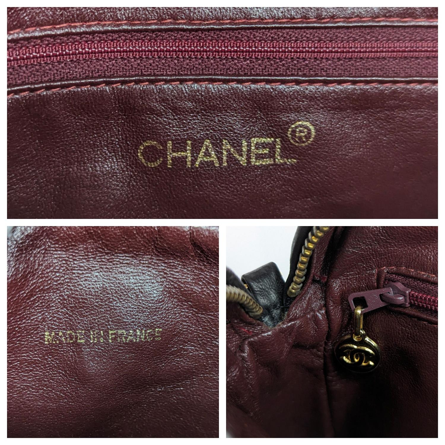 Chanel Vintage Quilted Lambskin CC Camera Tassel Bag 5