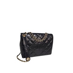 Chanel Vintage Quilted Lambskin Full Flap Shoulder Bag
