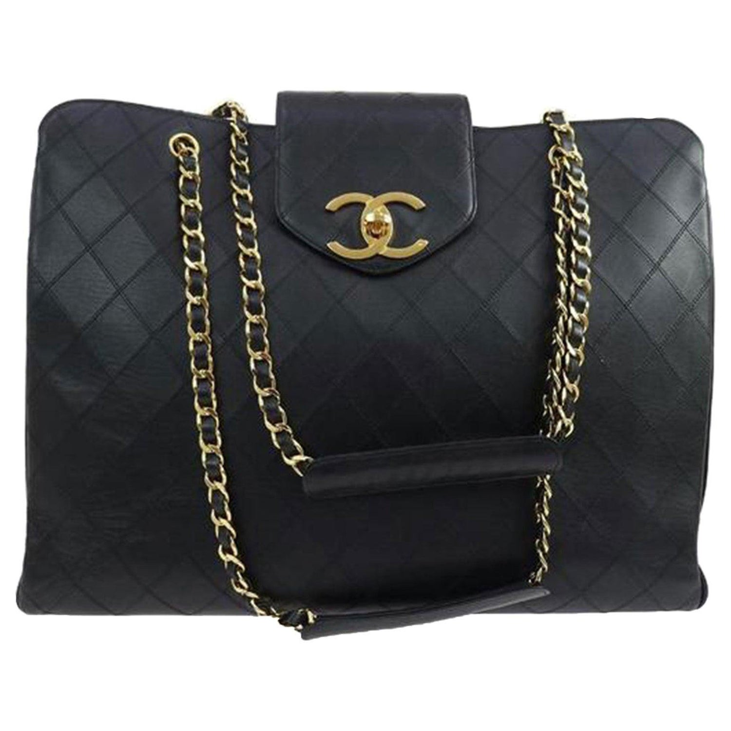 Chanel Classic Flap Travel Airline Airport 2016 Runway Top Handle