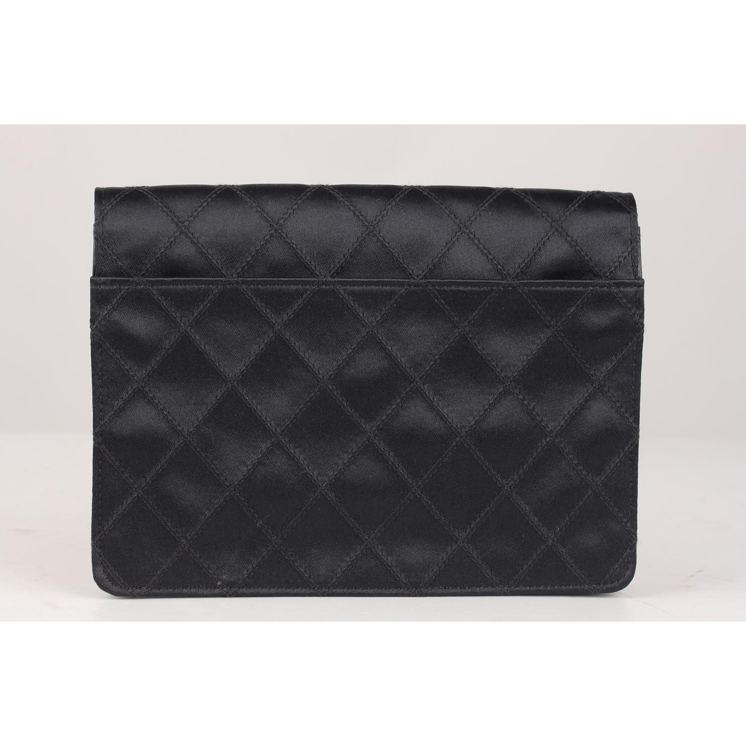 chanel satin evening bag