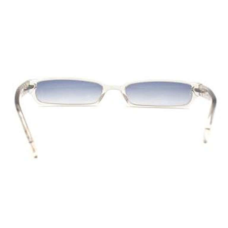 Chanel vintage quilted transparent sunglasses 5