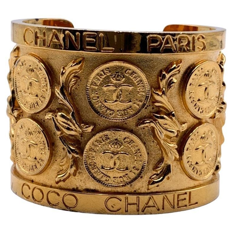 Chanel Cuff Bracelets - 189 For Sale at 1stDibs  faux chanel cuff bracelet,  verdura chanel cuff, chanel inspired cuff bracelet