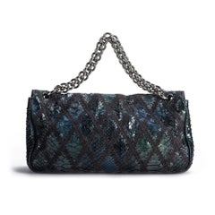 Chanel Vintage Rare Handbag Clutch Exotic Tote & Metallic Bronze Hobo Flap Bag