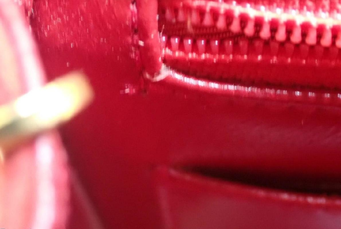 Chanel Vintage Red Quilted Suede Square Classic Single Mini Flap Bag In Good Condition In Irvine, CA