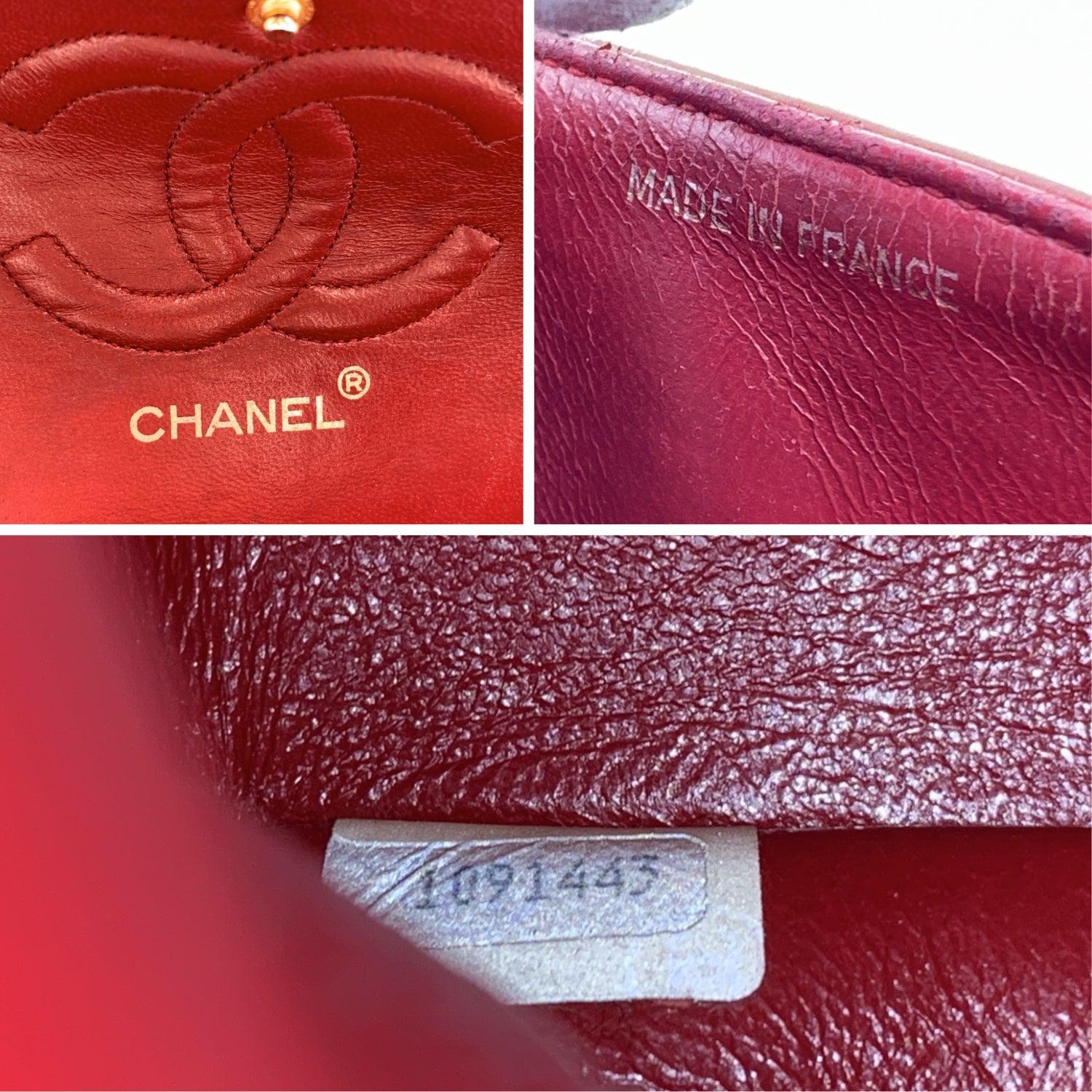 Chanel Vintage Red Quilted Timeless Classic 2.55 Shoulder Bag 25 cm 1