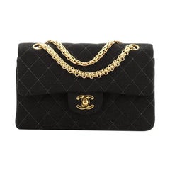 Chanel  Vintage Reissue Chain Double Flap Bag Quilted Jersey Small
