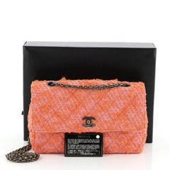 Chanel Vintage Reissue Chain Flap Bag Quilted Tweed Medium