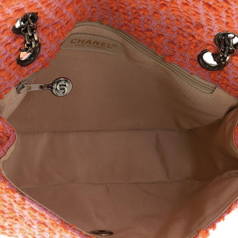 Chanel Vintage Reissue Chain Flap Bag Quilted Tweed Medium 1