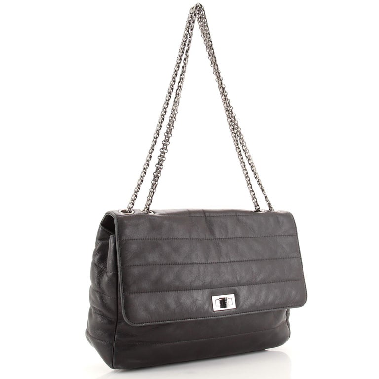 Chanel Vintage Reissue Flap Bag Horizontal Quilt Lambskin Jumbo at
