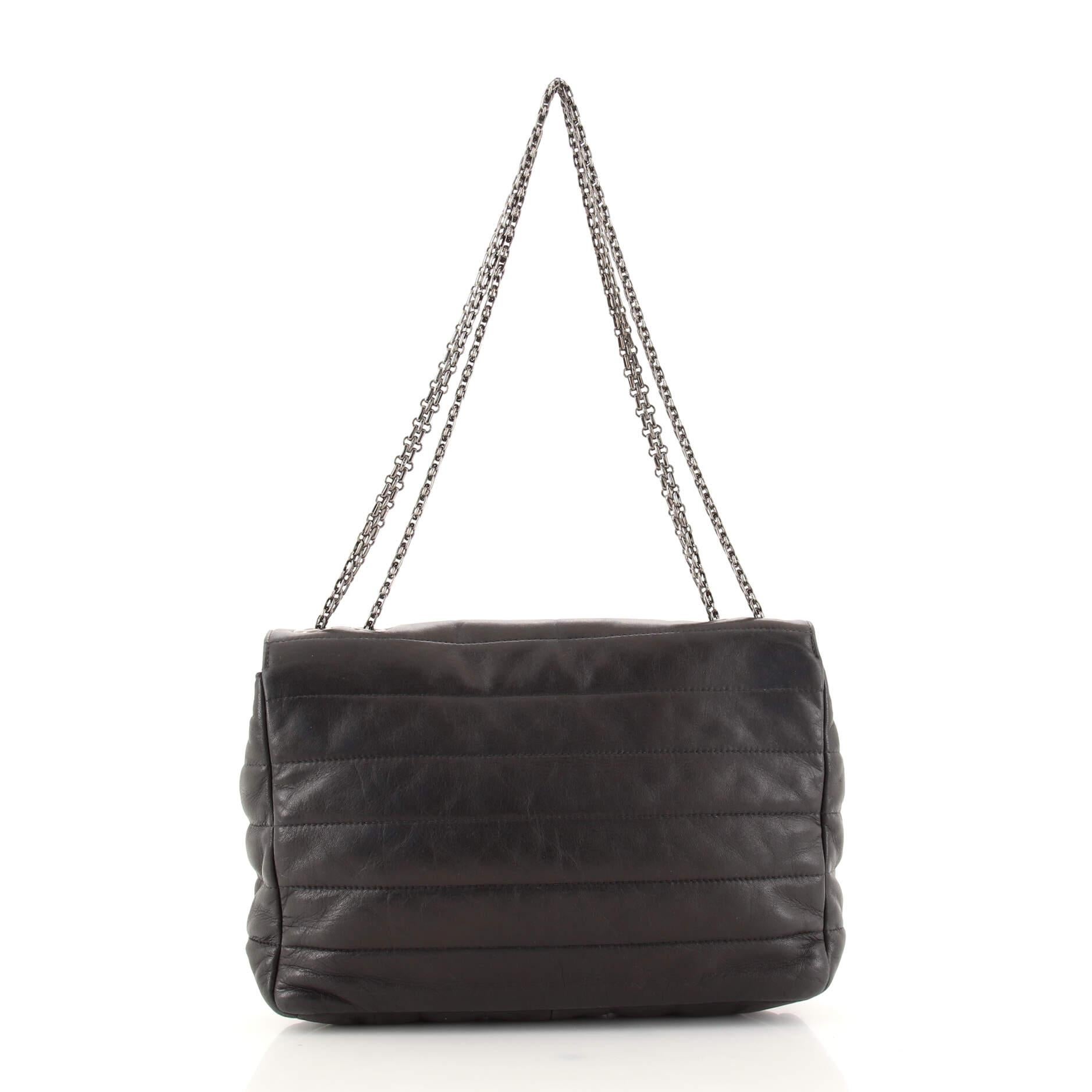Chanel Vintage Reissue Flap Bag Horizontal Quilt Lambskin Jumbo In Good Condition In NY, NY