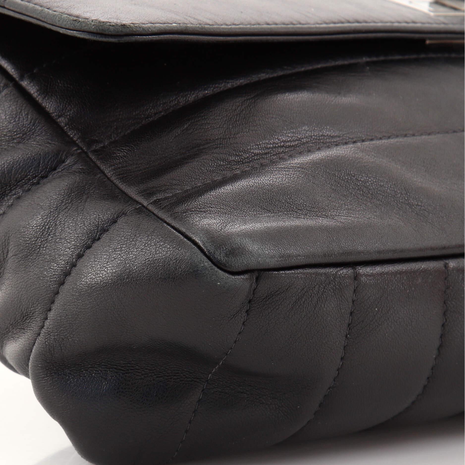 Chanel Vintage Reissue Flap Bag Horizontal Quilt Lambskin Jumbo 2