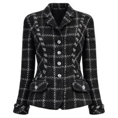 CHANEL Vintage Relic Black Tweed Jacket 40 FR