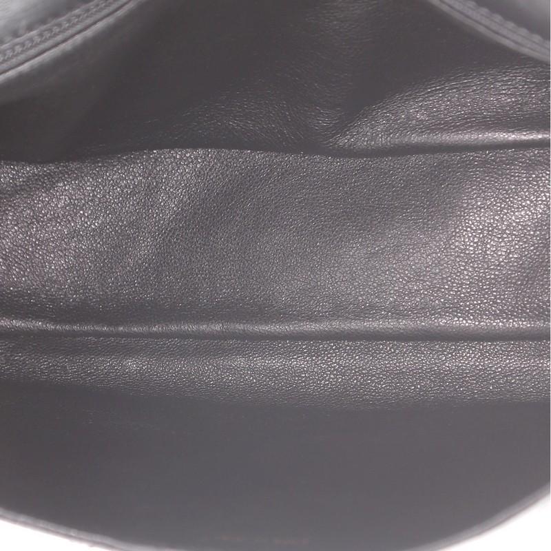 Black Chanel Vintage Resin Chain CC Flap Bag Quilted Lambskin Medium