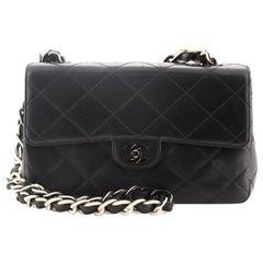 Chanel Vintage Resin Chain CC Flap Bag Quilted Lambskin Medium