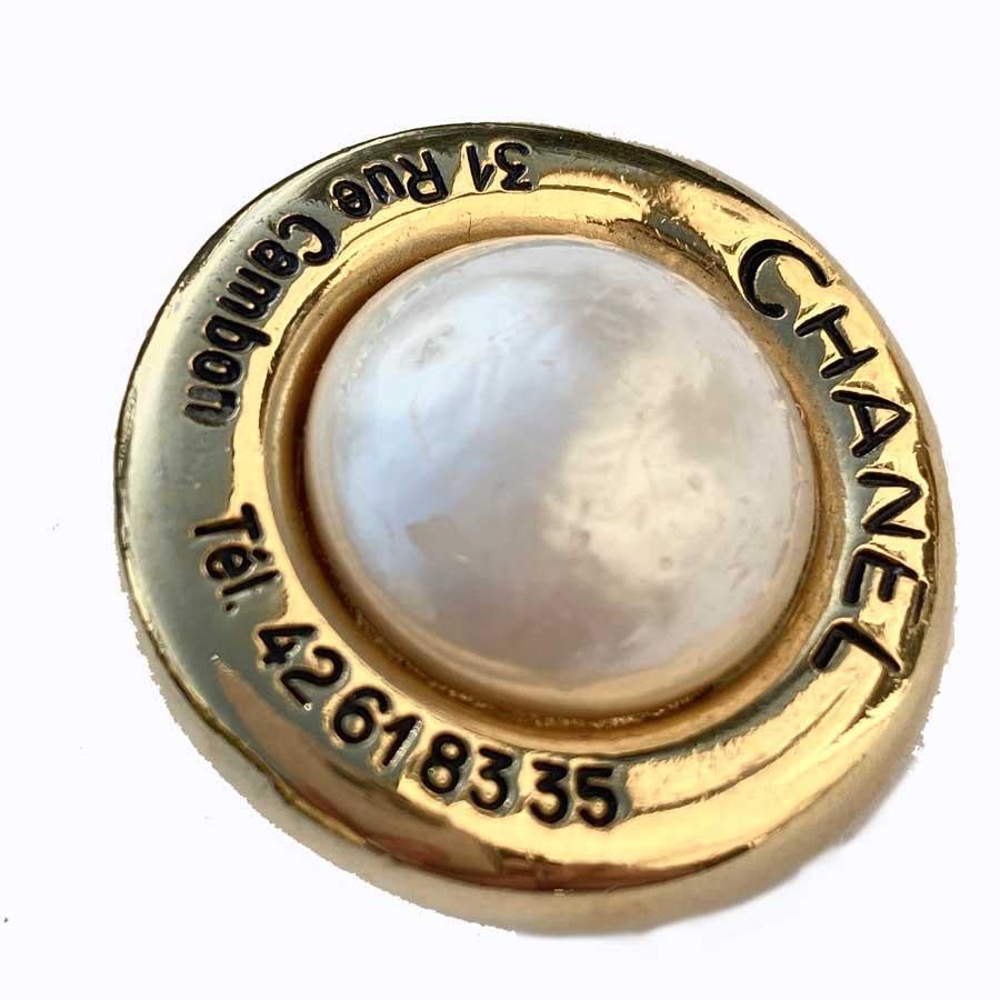 chanel clip on earrings vintage