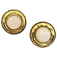 CHANEL Vintage Round Clips