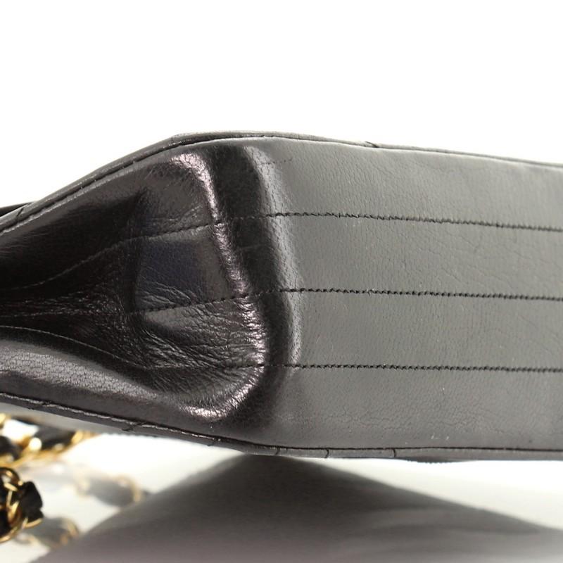 Chanel Vintage Round Flap Bag Horizontal Quilted Lambskin Small 2