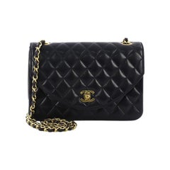 Chanel Running Chain Around Flap Bag Quilted Crumpled Calfskin