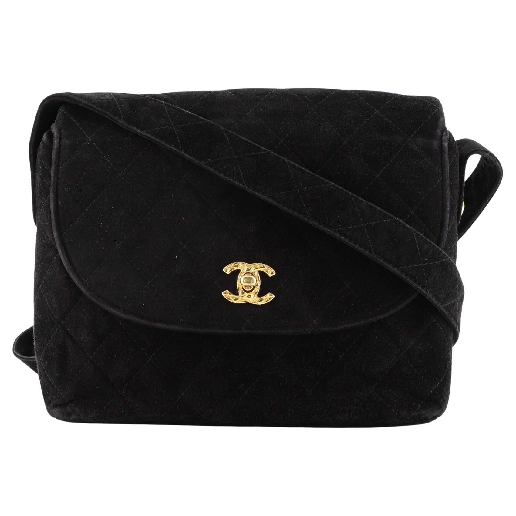 Round suede bag top