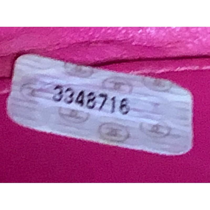 Chanel Vintage Round Top Handle Vanity Case Quilted Patent In Good Condition In NY, NY