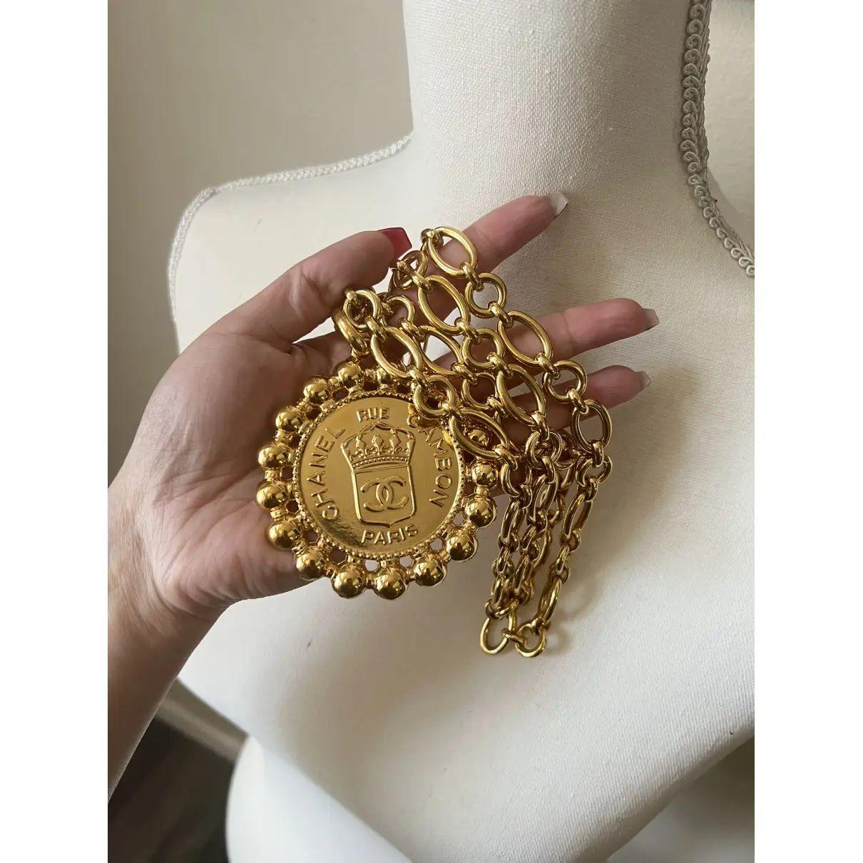 Chanel Vintage Rue Cambon Medaillon XL überdimensionale Kette Anhänger Halskette im Zustand „Gut“ im Angebot in Bellevue, WA