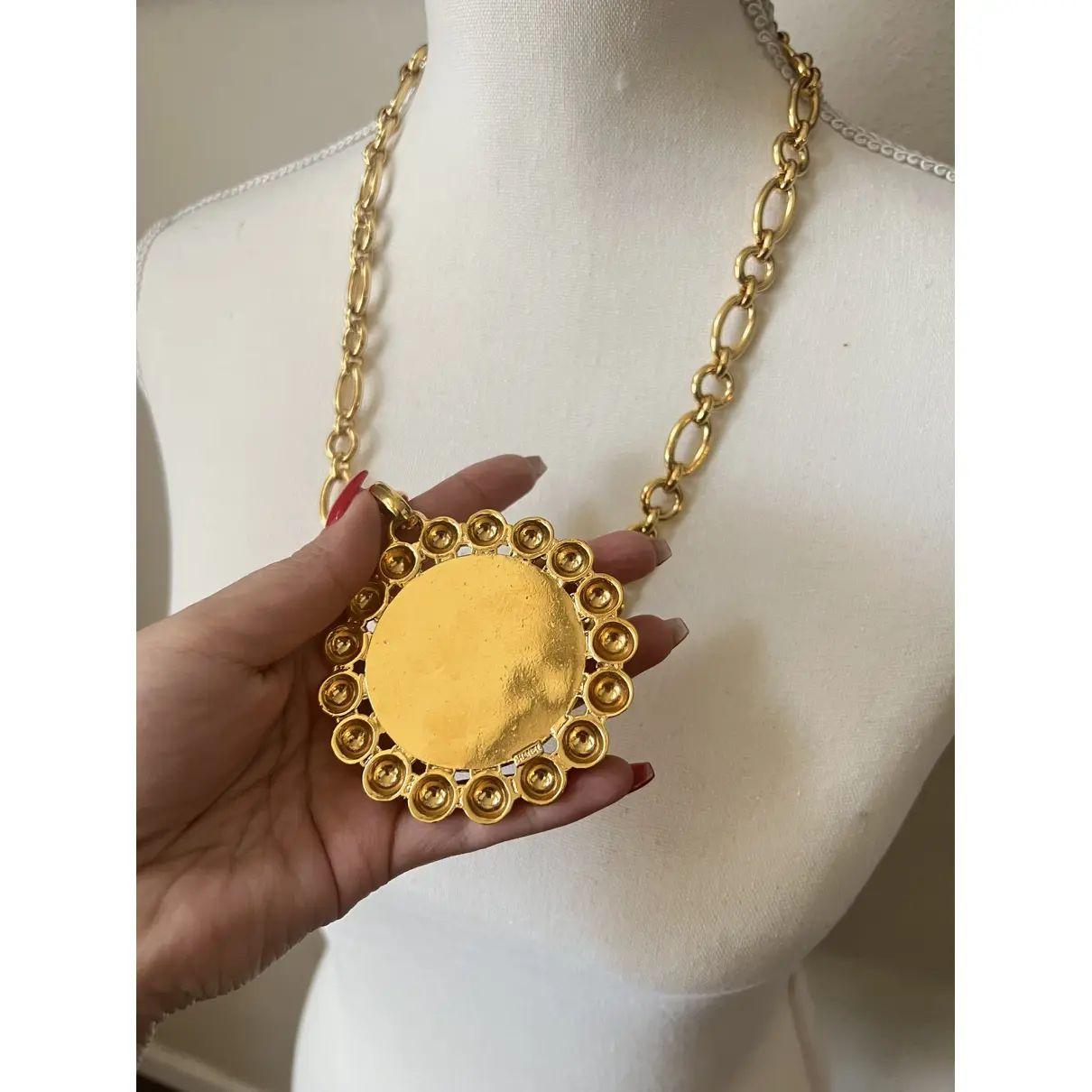 Chanel Vintage Rue Cambon Medaillon XL überdimensionale Kette Anhänger Halskette im Angebot 1