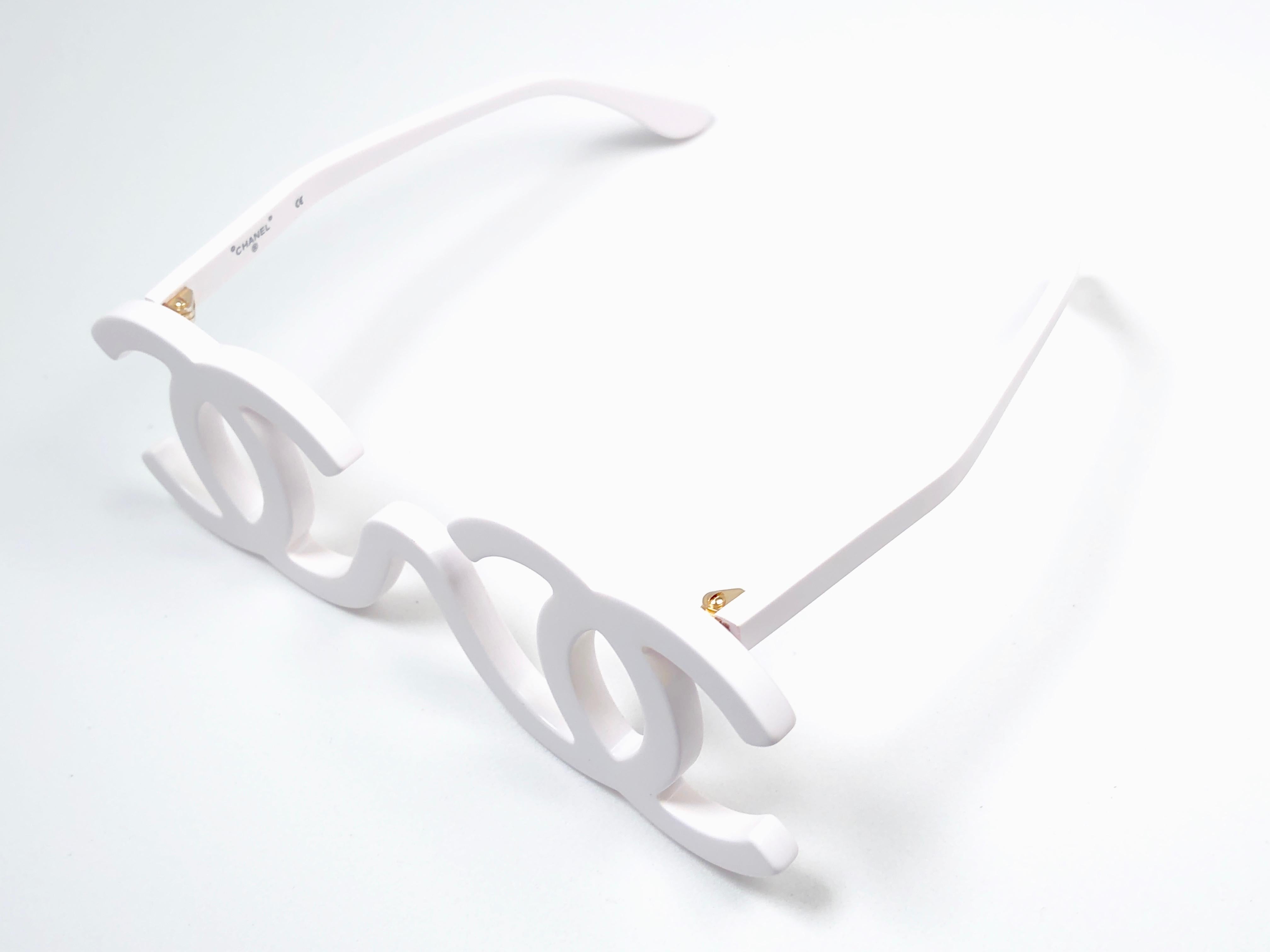 white chanel glasses