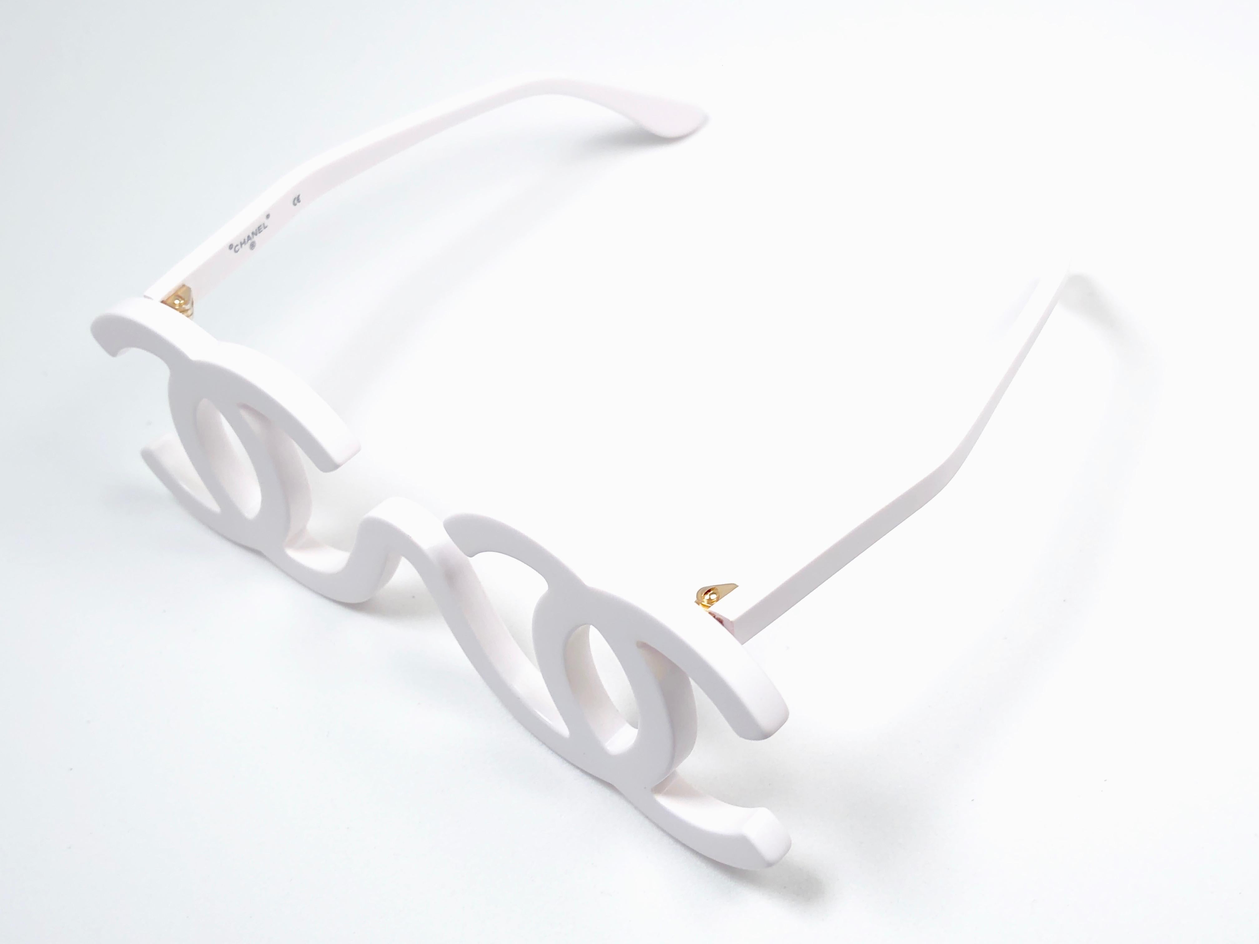 white chanel glasses