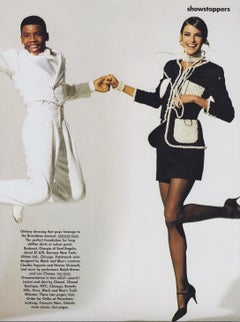 Chanel Vintage S/S 1990 Black Faux Pearl Embellished Silk Jacket