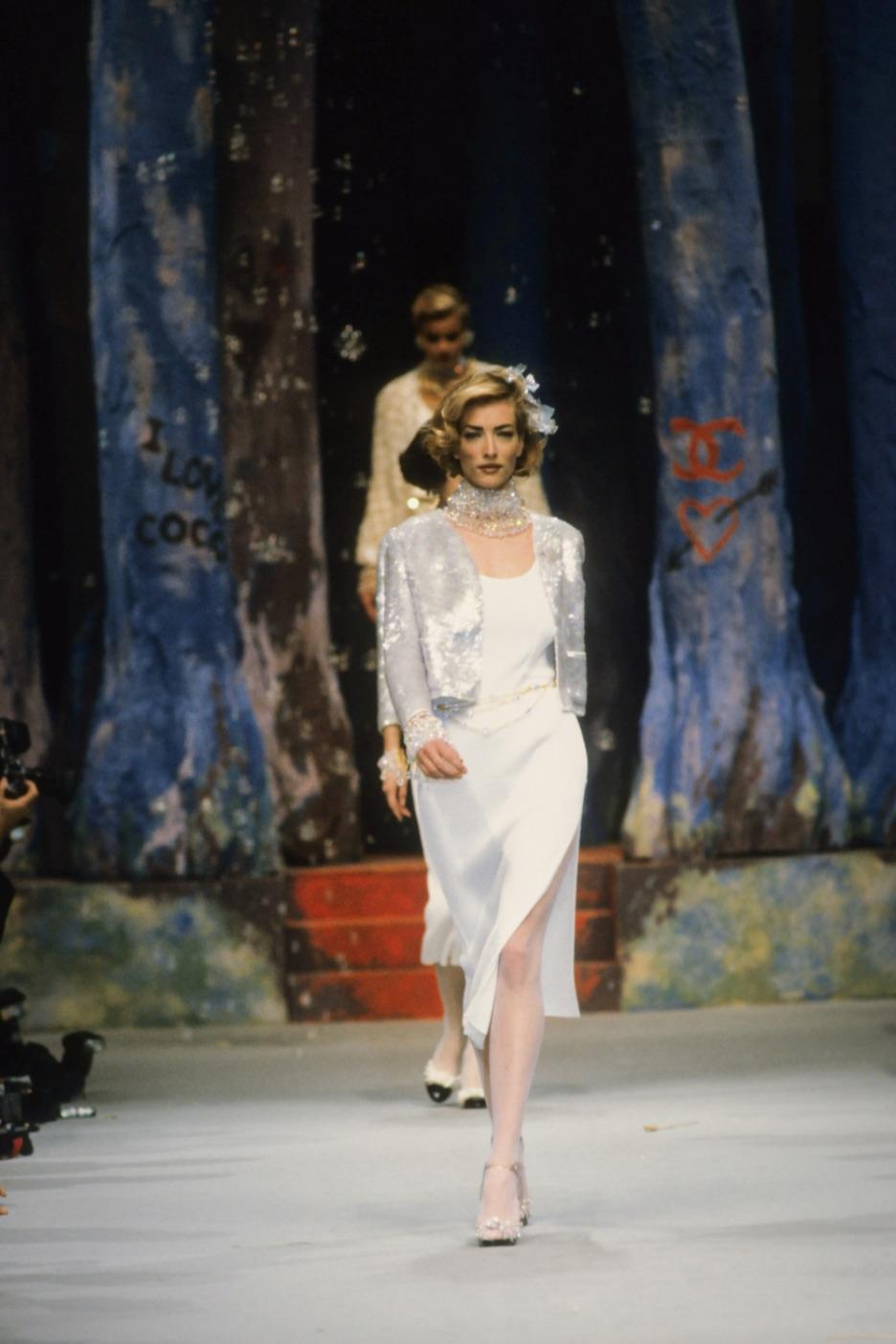 Chanel Vintage S/S 1992 Iridescent Multicolor Sequin Embellished Crystal Jacket 12