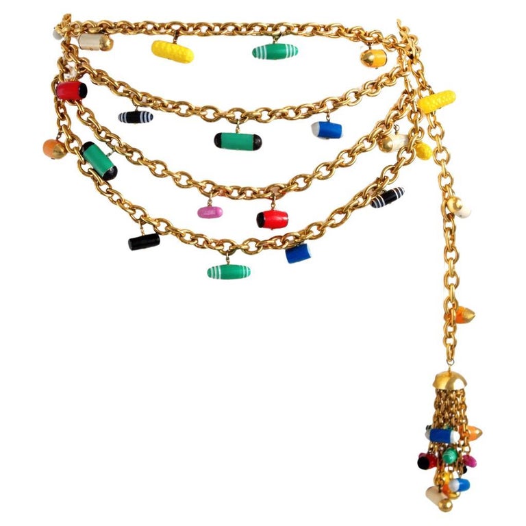 Chanel Runway 1992 - 11 For Sale on 1stDibs | chanel chain 