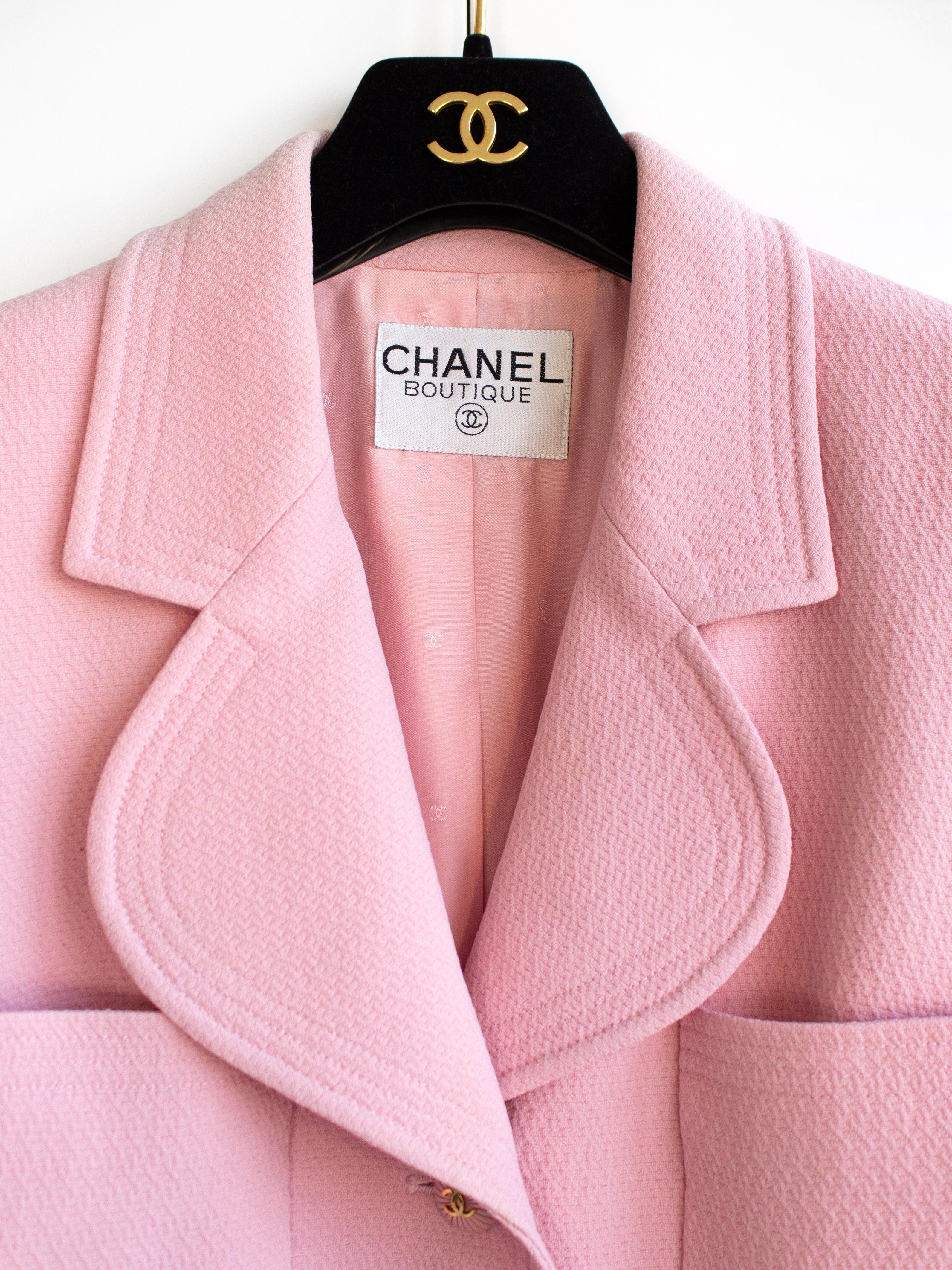 pink chanel style jacket