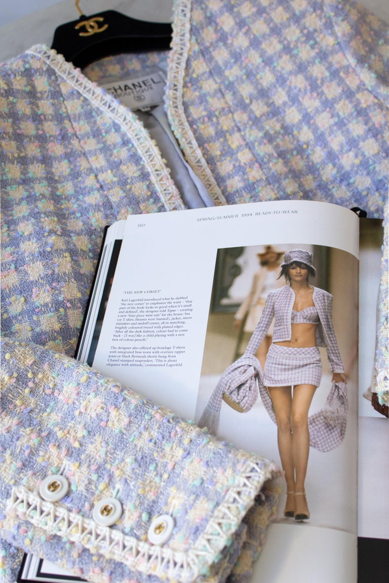 Chanel Vintage P/E 1994 Lilla Lavanda Multicolore Runway 94P