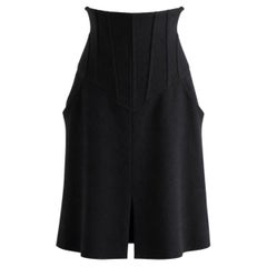 Chanel Vintage S/S 1995 Barbie Noir Corset 95P Mini jupe