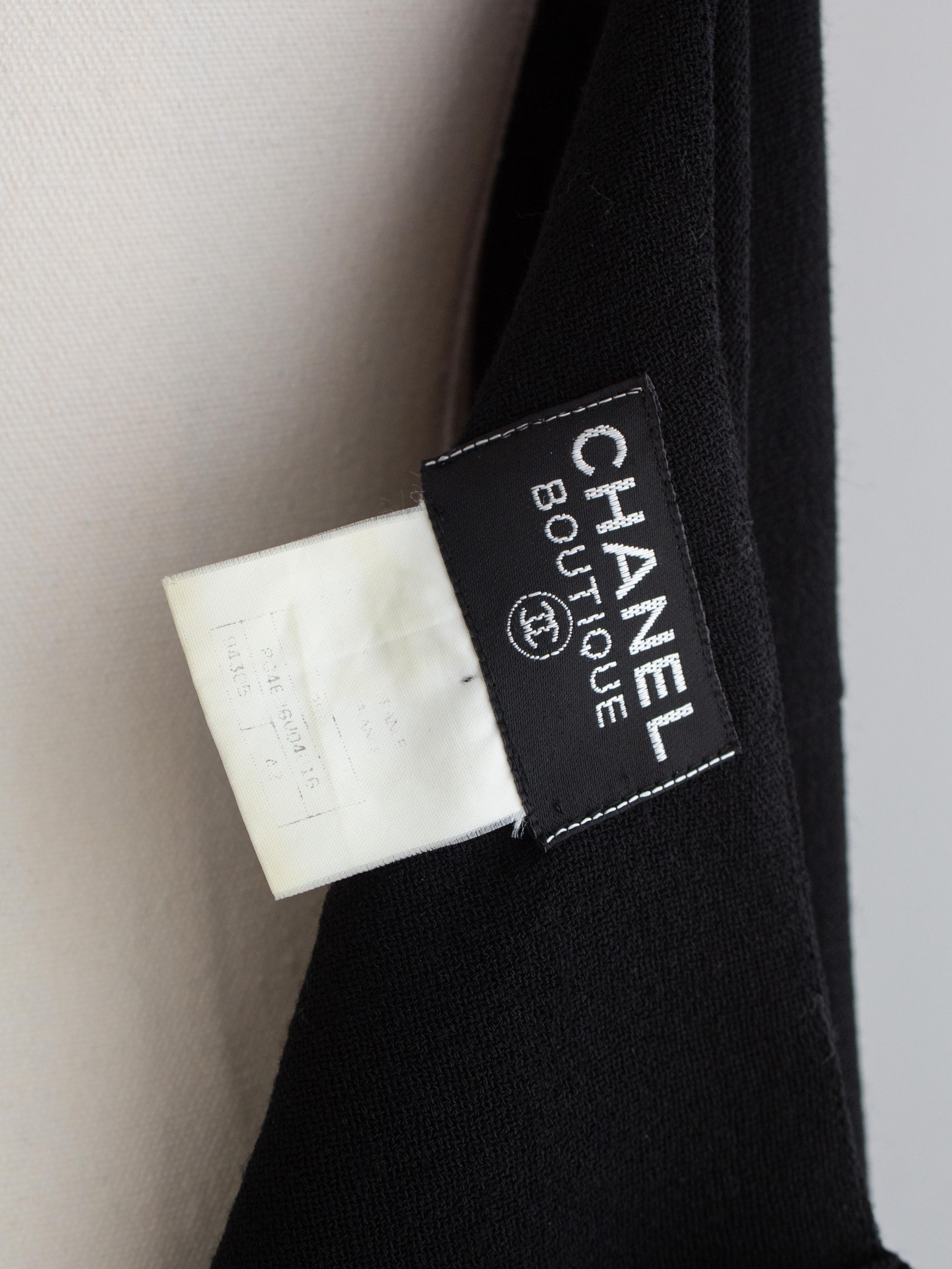 Chanel Vintage S/S 1995 Barbie Black Gold Zip CC 95P Jumpsuit For Sale 9
