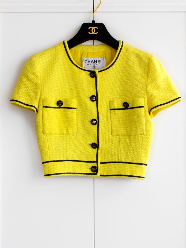 chanel yellow jacket