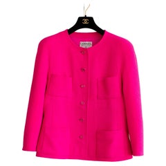 Chanel Vintage S/S 1995 Barbie Pink CC 95P Tweed Jacket